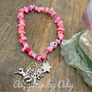 Alquimia Pink Charm Bracelet